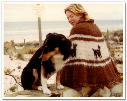 Subarata and Scobie at the beach